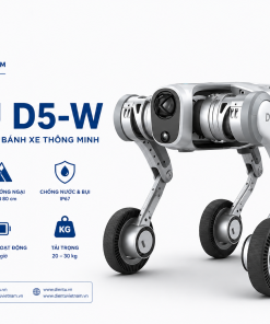 PUDU D5-W Robot Bốn Chân Có Bánh Xe | Robot AI Tự Hành Công Nghiệp Thế Hệ Mới