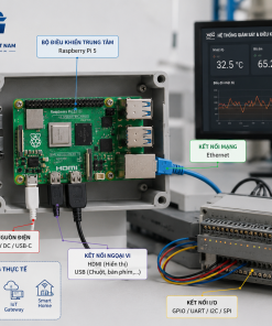RPI5-8GB-SINGLE – Raspberry Pi 5 8GB Chính Hãng Hiệu Năng Cao Cho AI, IoT & Embedded