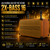 Loa Di Động Cao Cấp BASS 25 Bluetooth DP-216 Chính Hãng | 2 Bass, Micro Không Dây